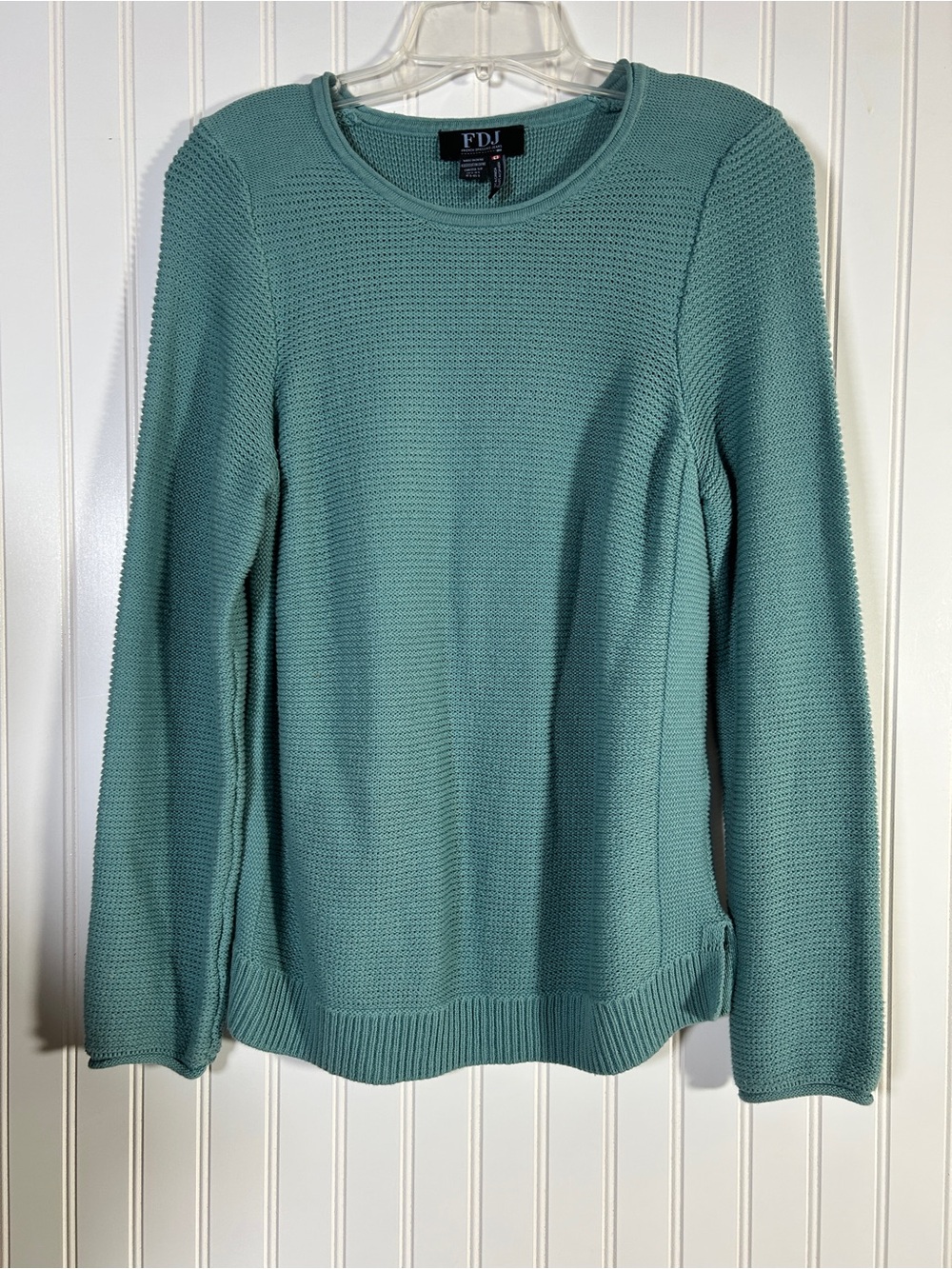 FDJ Textured Seafoam Crewneck Sweater